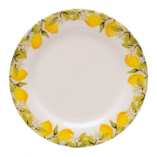 Prato 20cm para Sobremesa Siciliano Bege Ceramica